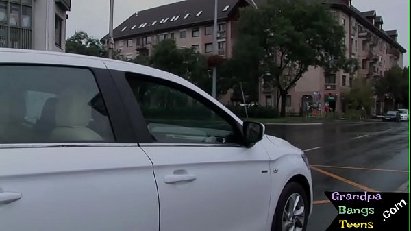 Busty 19 yo chick takes grandpas cock