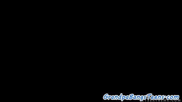 Stunning teen gets screwed by lucky grandpa