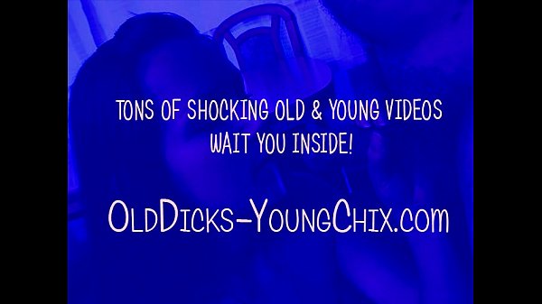 Nasty teen fucks with old grandpa
