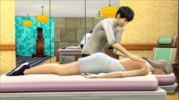step Mom asks her masseur’s son to give her a massage after she suddenly visited him at his workplace – Mother and Stepson