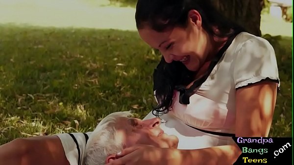 Young european cutie gets banged by grandpa