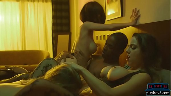 MILF hotel manager joins guests for some nice group sex